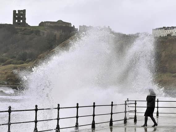 Sea fronts could be affected by spray and large waves