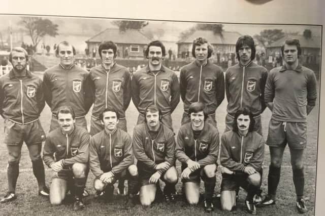 The victorious Scarborough FC team