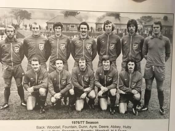 The victorious Scarborough FC team