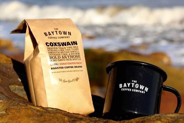 Baytown Coffee Company's new Coxswain coffee, which will help raise money for the RNLI.