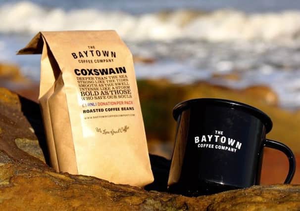 Baytown Coffee Company's new Coxswain coffee, which will help raise money for the RNLI.