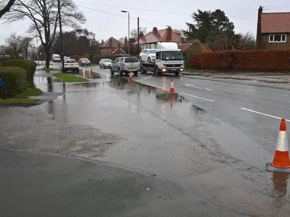 Issues with the drainage system are believed to have caused the flooding.