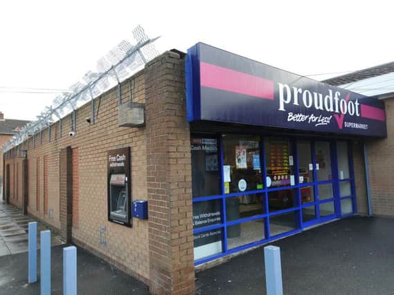 A taxi driver has been assaulted in the car park of Proudfoots in Eastfield high street.