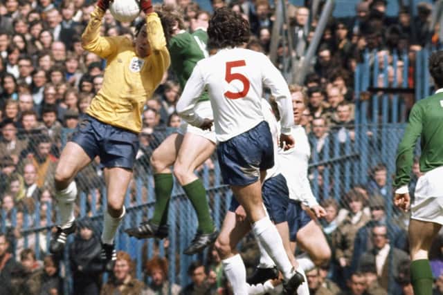 Gordon Banks in action for England against Northern Ireland.
Picture: Getty Images