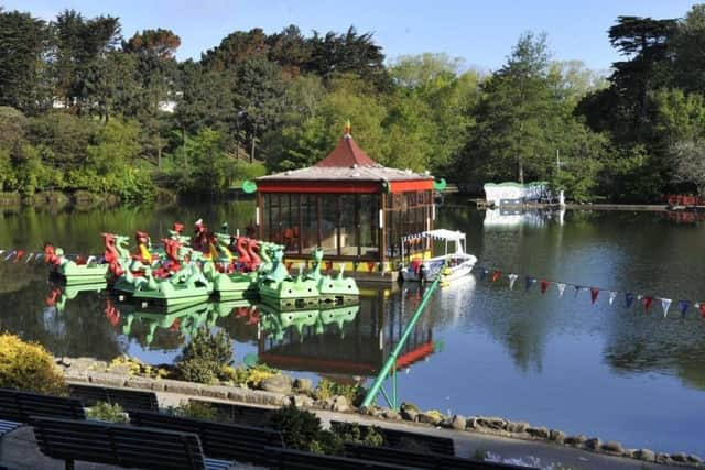 The incident happened in the town's Peasholm Park.