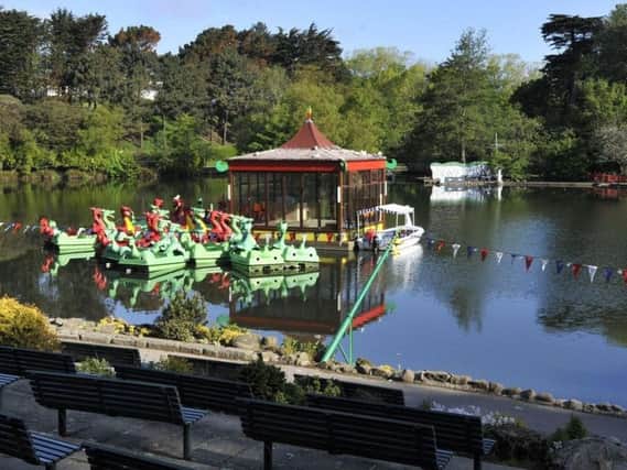 The incident happened in the town's Peasholm Park.