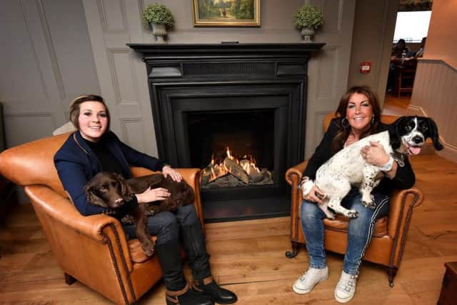 Dani Bushby and her mum Suzi in the lounge area of the restaurant
