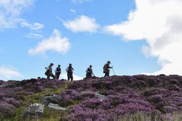 The first grouse shoot of the season on the Glorious Twelfth.
