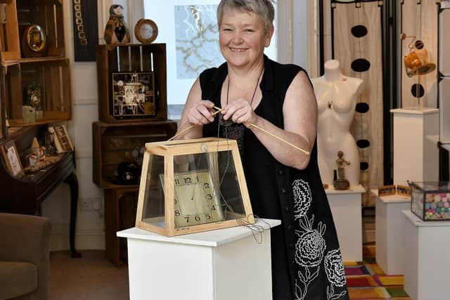 Helen Birmingham in her gallery in Scarborough. The exhibition forms part of Coastival arts festival which starts in the town on Friday February 22.