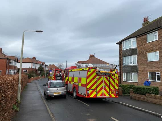 Two units from Scarborough small fire in the Northstead area this morning. Picture: Tony Walker