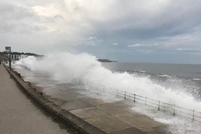 Overtopping at North Bay.