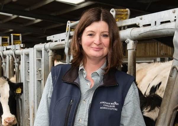 Chantelle Astley, farm manager at Askham Bryan College.