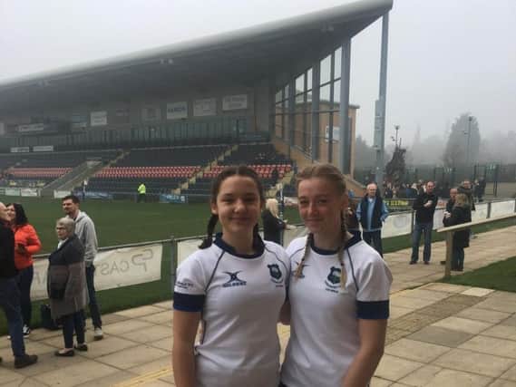 Iris Young and Stephanie Else played for Yorkshire U15s