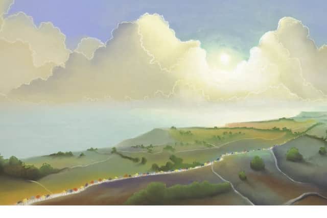 Yorkshire Coast, by Mackenzie Thorpe.