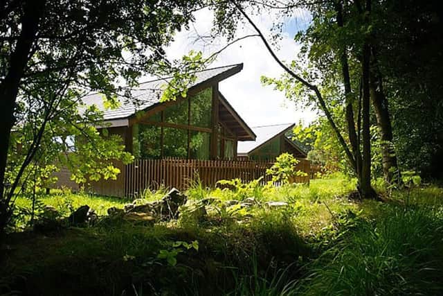 One of the cabins at Cropton Forest.