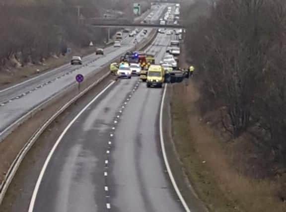The crash scene near Malton. (Photo: @Nikki_UpNorf)