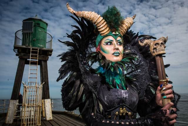 Sophie Peach, 18, from Catterick at a previous Whitby Goth Weekend. Picture: Ceri Oakes.