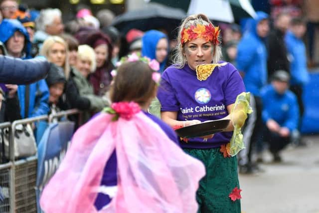 St. Catherine's Hospice outflipping the opposition. Picture: Richard Ponter