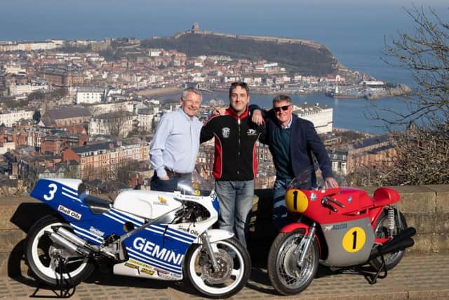 Eddie Roberts, Shaun Dalton (chairman of the One Nine Four Six Marshals Association) and Mick Grant. Photo by GTHpicsnaps.