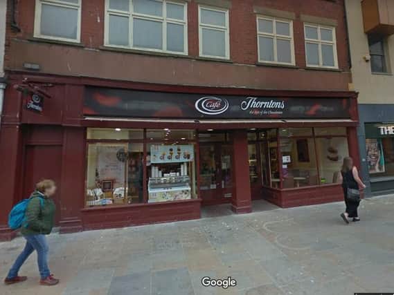 The empty Thorntons shopfront is to be boarded up in order to stop people sleeping there during the day.