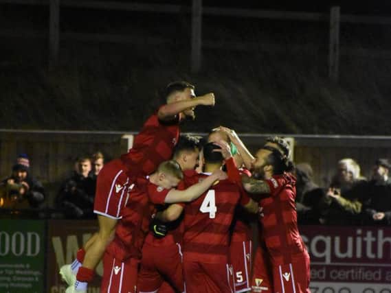 Boro celebrate their cup win
Picture by Mighty Photography