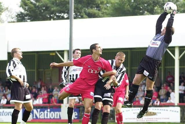 Frenchman Romain Faure in action for Scarborough FC