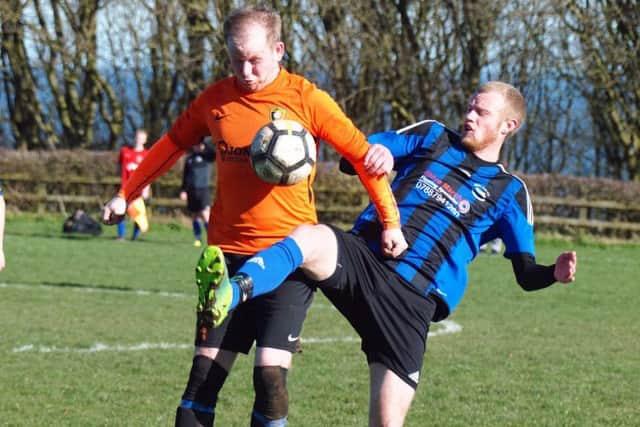 Edgehill Reserves and West Pier Reserves battle for the ball. Picture: Steve Lilly