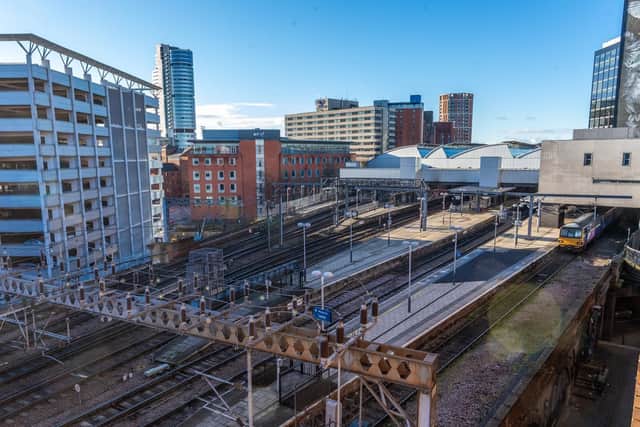 Leeds Station.