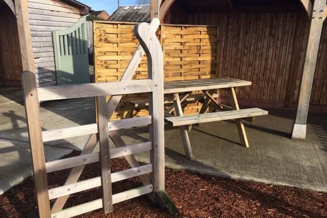Some of the items for sale at Duncombe Sawmill, to help young Freddie Thompson