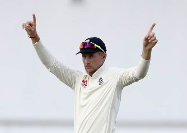 UP FOR SELECTION: England Test captain Joe Root can play in Yorkshire's first two County Championship games of 2019. Picture: AP/Ricardo Mazalan