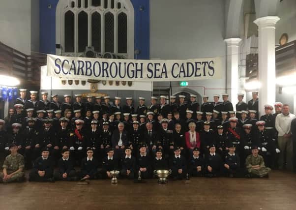 The Scarborough Unit of the Sea Cadets Corps.
