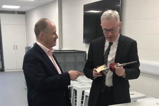 Mr Hollinrake with Mr Gallagher.