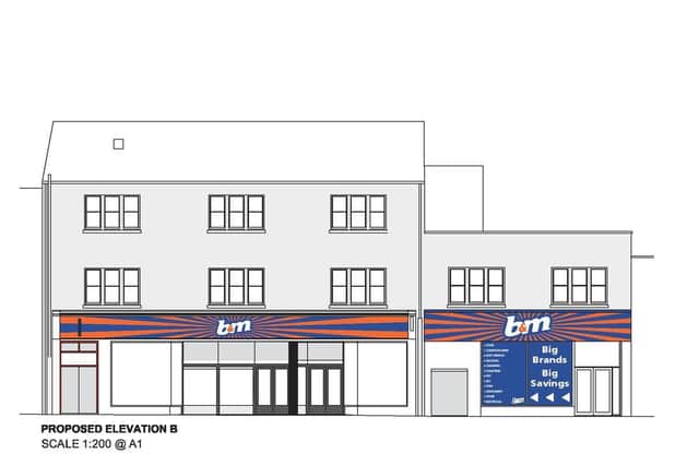 These pictures have been submitted as part of B&M's planning application.