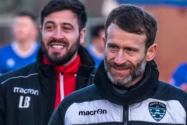 Currently Whitby Town manager, guided the Blues to North Riding Senior Cup success two seasons ago.
Formerly managed Guisborough Town.