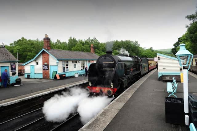 POSS PIC POST.. The North Yorkshire Railway.The Repton Steam Train at Grosmont Station.(tech Data Nikon D3s camera, 12-24mm lens, Exposure 400th sec at 5.6 iso 200)..5th June 2018 ..Picture by Simon Hulme