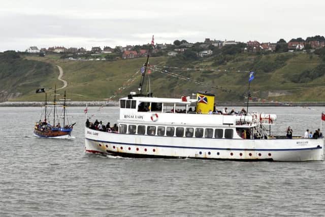 The Regal Lady, beside the Hispaniola
