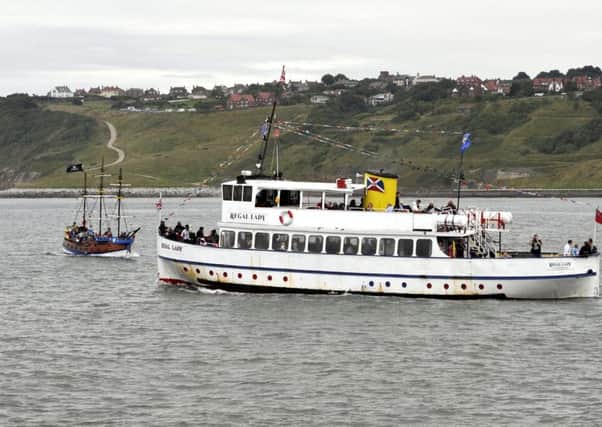 The Regal Lady, beside the Hispaniola