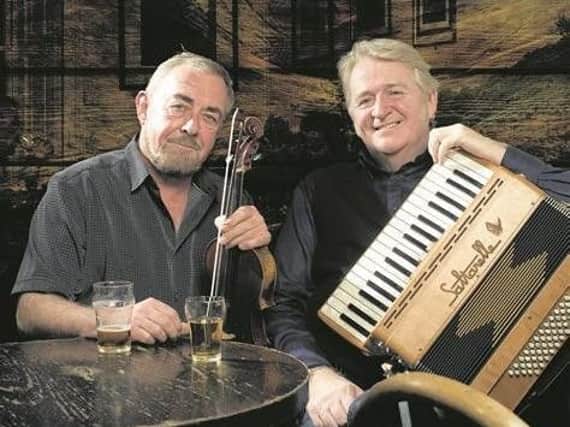 Fiddle player Aly Bain and accordion player Phil Cunningham