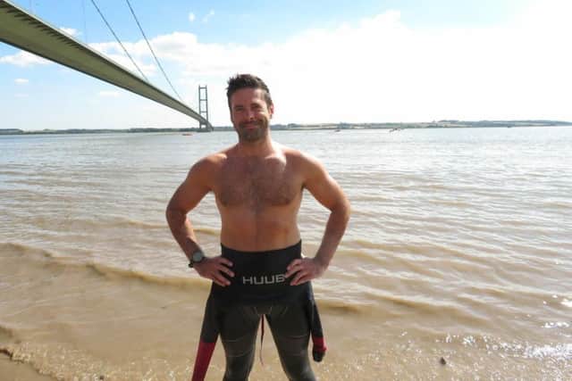 Richard Royal swam across the Humber in a previous challenge