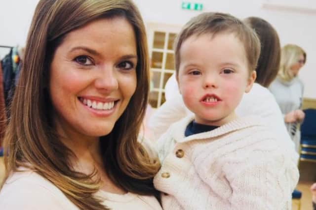 Kate Long and her son Harry.