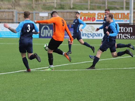 Robbie Scarborough volleys Edgehill into a 2-1 lead


PICTURES BY ALEC COULSON