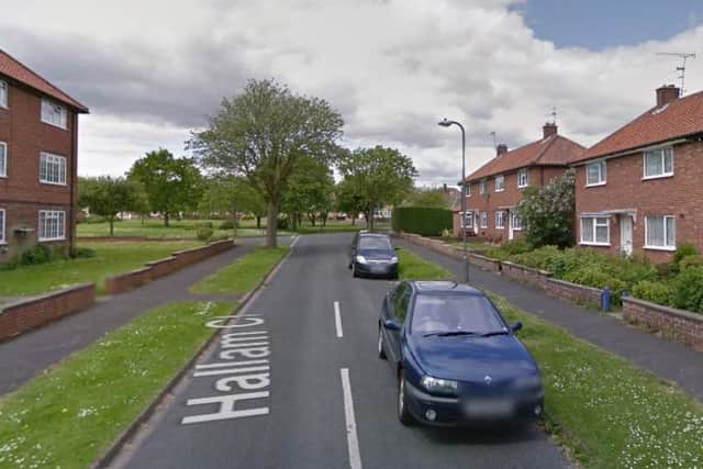 The vehicle was parked on Hallam Close, Filey.