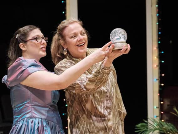 Zara Jayne as Brenda-Marie and emma Churchill as Josie in Martha, Josie and the Chinese Elvis which opens at the Stephen Joseph Theatre tomorrow