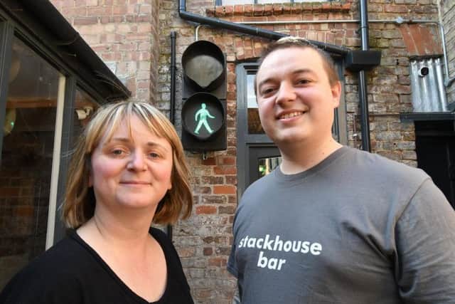 Lucy Farrington and Matt Davis at The Stackhouse Bar