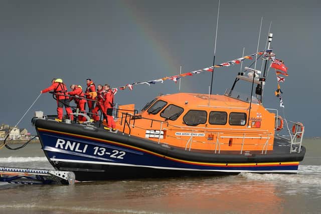 Bridlington's all-weather lifeboat was at sea for almost six-and-a-half hours.