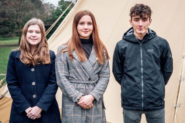 North Yorkshires new Members of the UK Youth Parliament. From left, Molly Richardson, Rebecca Morgan, of Whitby and Torin Zeiboll.