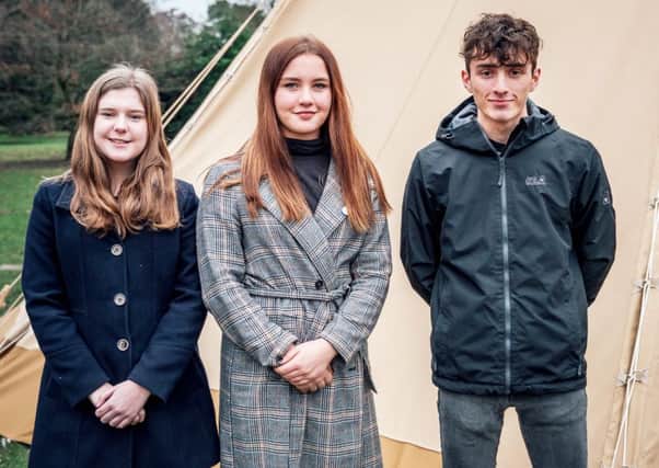North Yorkshires new Members of the UK Youth Parliament. From left, Molly Richardson, Rebecca Morgan, of Whitby and Torin Zeiboll.