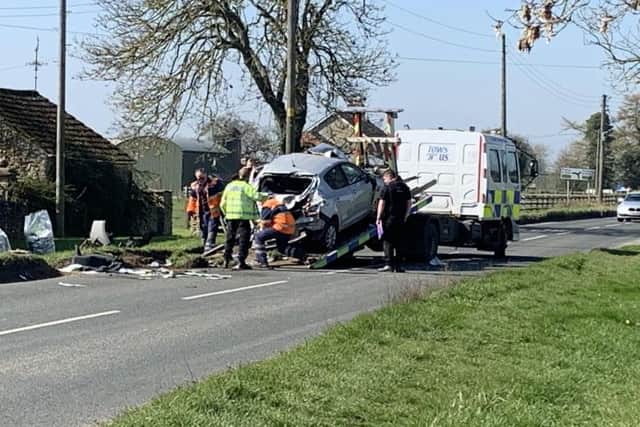 The scene of the crash.