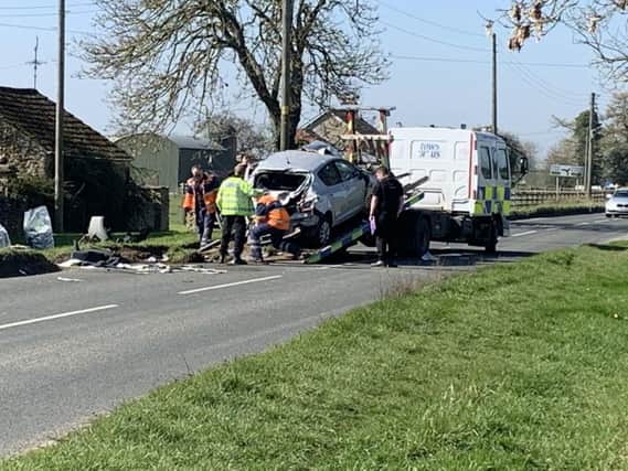 The scene of the crash.