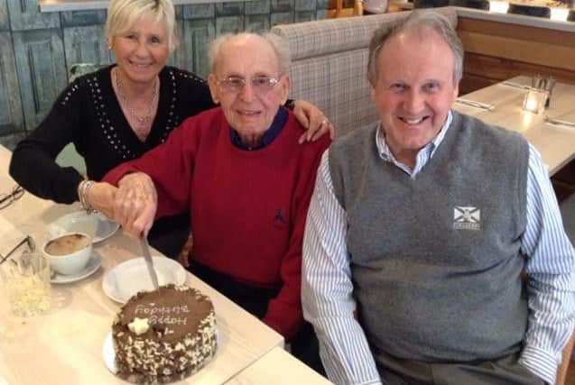 Andrew Jordan pictured on a previous birthday party with daughter Irene and his son Andrew.